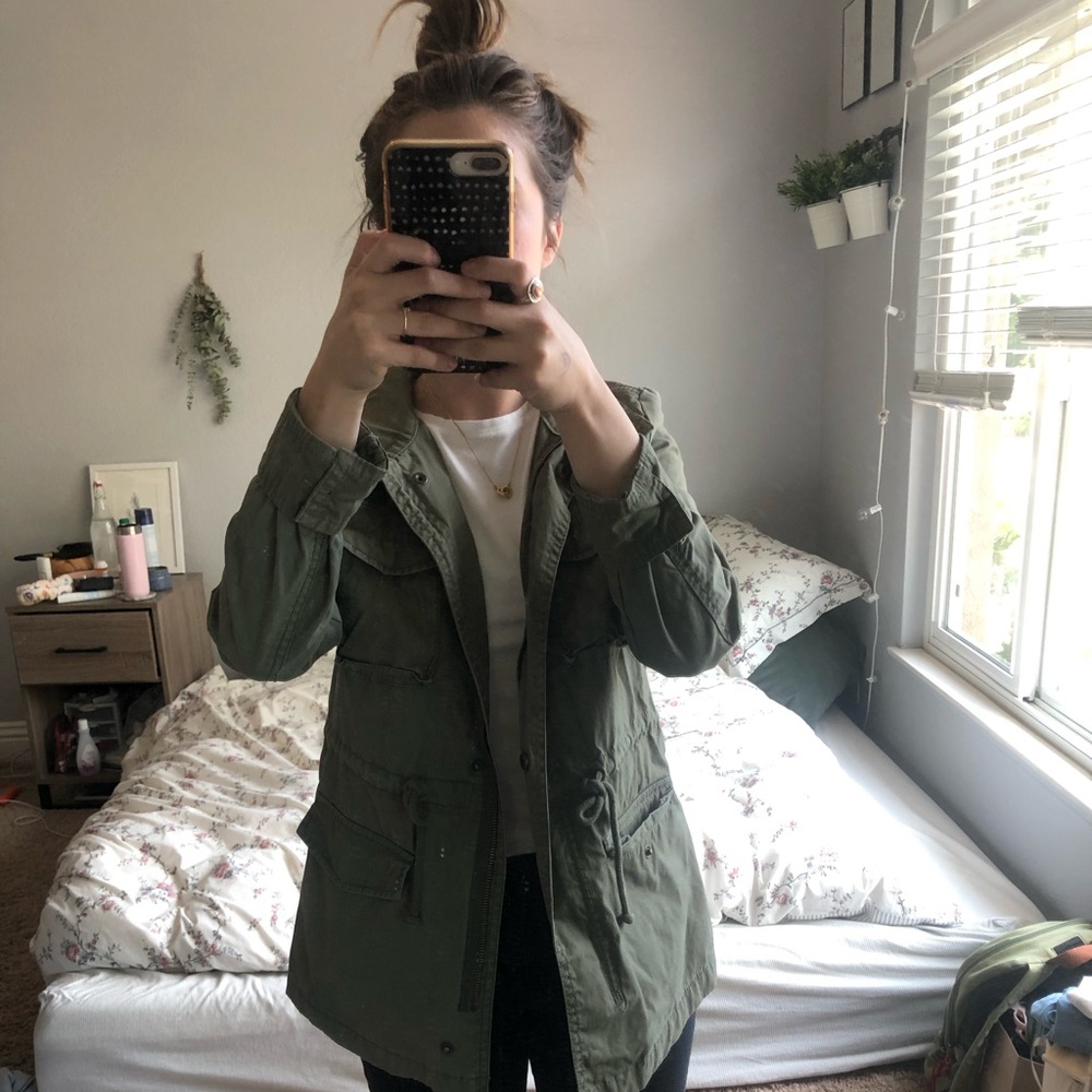 Army green jacket